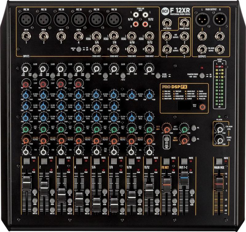 F12XR 12 Kanal USBli Analog Deck Mikser