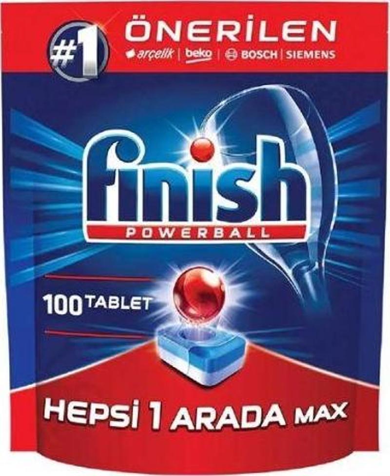 Hepsi Bir Arada 100 Adet Bulaşık Makinesi Tableti (12'li)