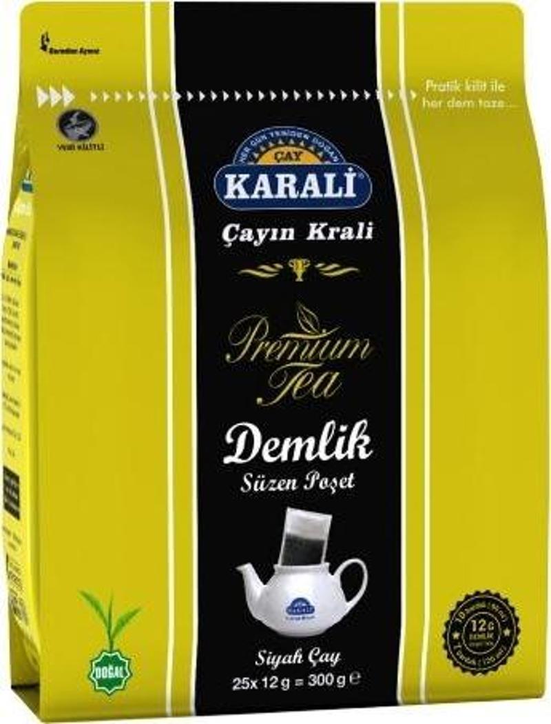 Karali Premium Demlik Poşet Çay 25x12 Gr. (6'lı)