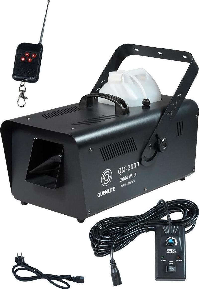 QM-2000 DMX512 Kar Makinası 2000 Watt Uzaktan Kumandalı