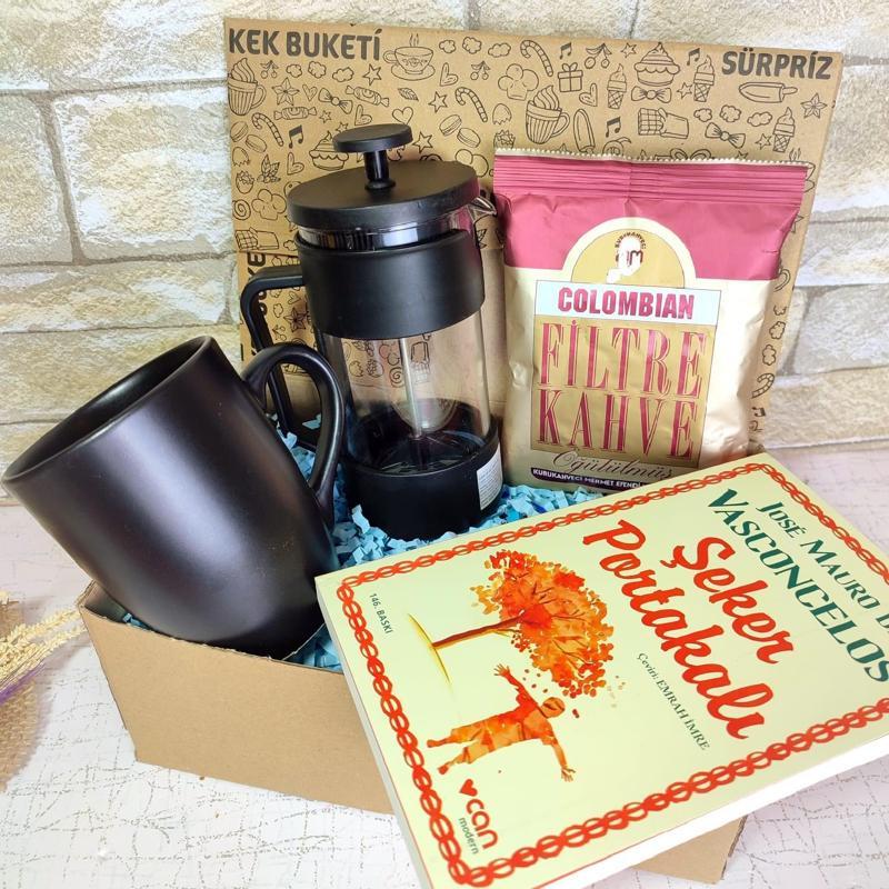 Şeker Portakalı Kitabı, French Press, Mug Kupa, Filtre Kahve