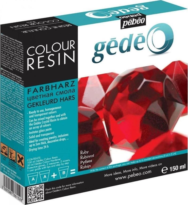 Gedeo 150ml Renkli Reçine Ruby