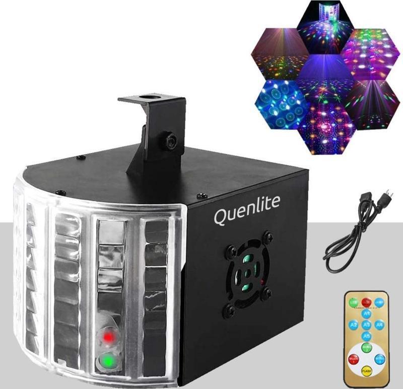 QX-55 DMX RGB Sahne Disko Led Işık Sese Duyarlı Otomatik Mod (16 ÇEŞİT DESEN)