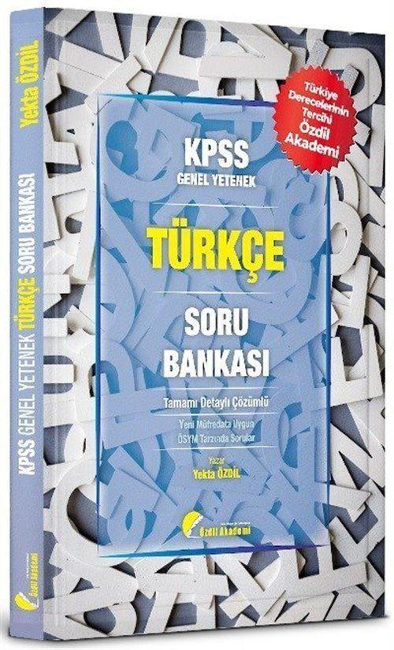 KPSS Türkçe Soru Bankası Çözümlü