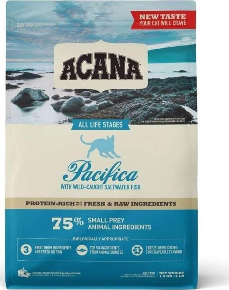 Pacifica Balıklı Tahılsız Yetişkin Kedi Maması 1800 G