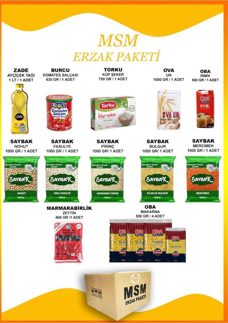 Ramazan Paketi Erzak Paketi Kumanya Gıda Kolisi Kumanya Paketi 15 Parça No 24