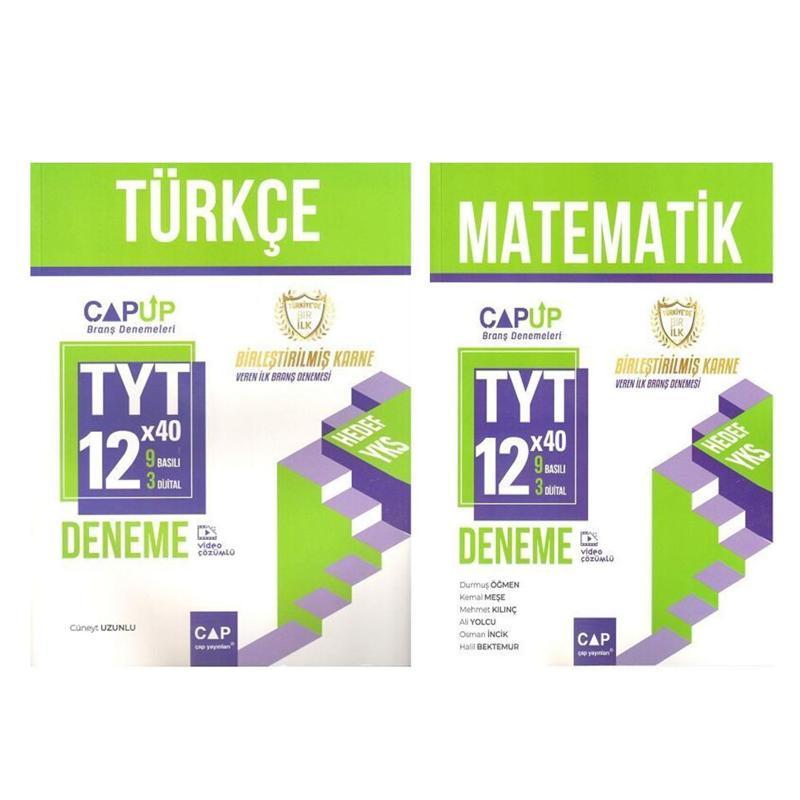 Çap Yayınları TYT Matematik ve Türkçe Deneme Seti 2 Kitap