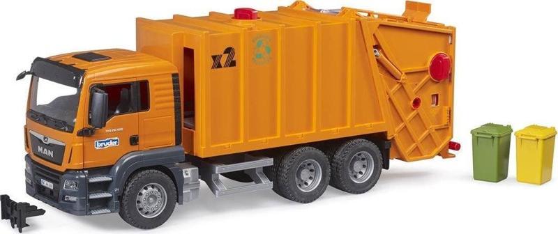 BR03760 Man TGS Çöp Kamyonu (Turuncu) +4 Yaş
