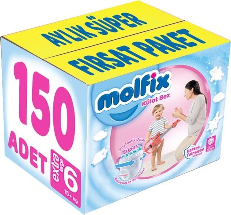 Külot Bebek Bezi Beden:6 (15 KG) Extra Large 150 Adet Aylık Süper Fırsat Pk