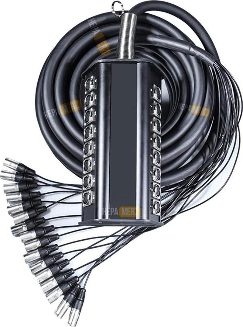Stage-16C-10M 16 Kanal 10 Metre Multicore Kablolu Hazır Stage Box