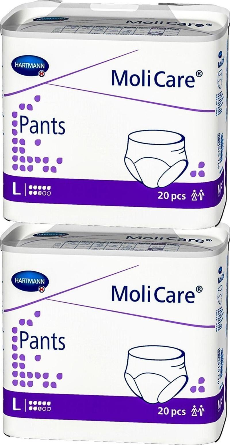 Molicare Pants Emici Külot 8 Damla Large 20'li 2 Paket 40 Adet