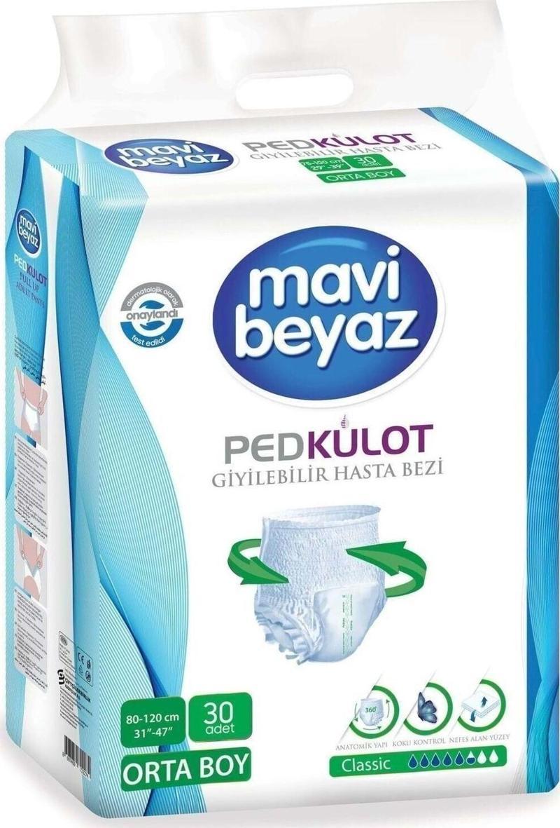 Ped Emici Külot Hasta Bezi Medium Orta (30 Adet)