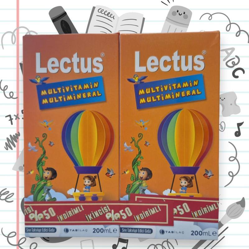 Lectus Multivitamin Multimineral Şurup 200 ml (2x200 ml kofre)