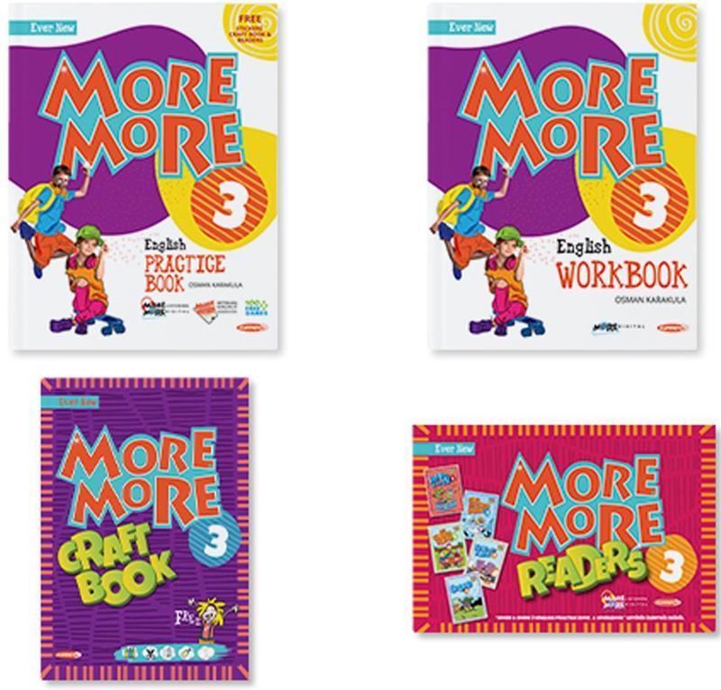 MORE&MORE 3.SINIF PRACTICE BOOK & WORKBOOK & HİKAYE SETİ & CRAFT BOOK (4 LÜ SET)