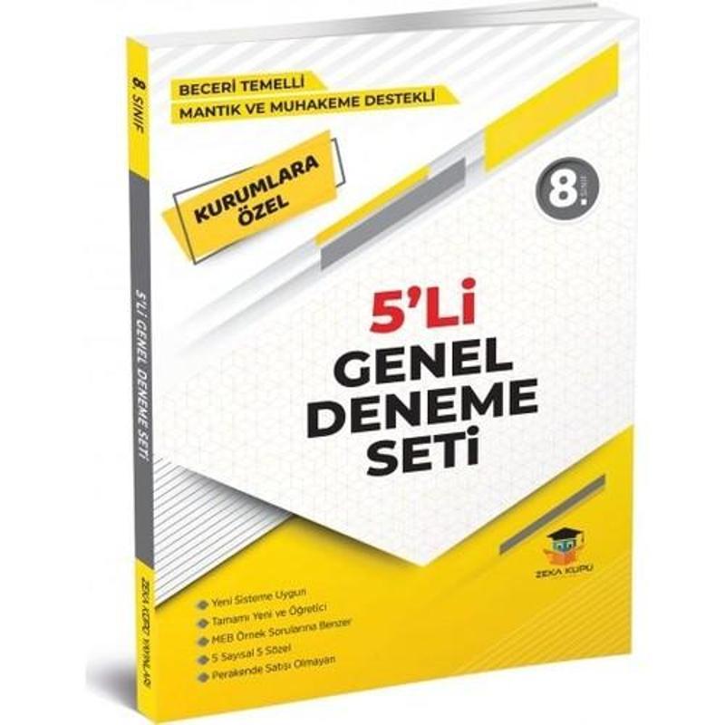 Zeka Küpü Yayınları 8. Sınıf LGS Beceri Temelli 5'li Genel Deneme