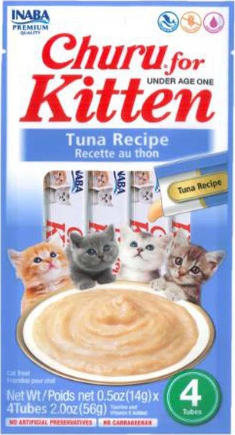 Churu Tuna Balıklı Yavru Kedi Ödül Kreması 4x14 Gr