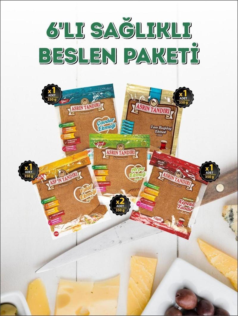 60 Adet Lavaş 6'lı Sağlıklı Beslen Paketi ( 1 Paket 350 gr ) 6 x 350 gr