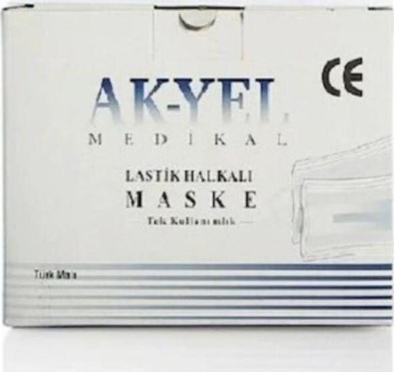 Ağız Maskesi Burun Telli Meltblown Kumaş Filitreli 100 Adet