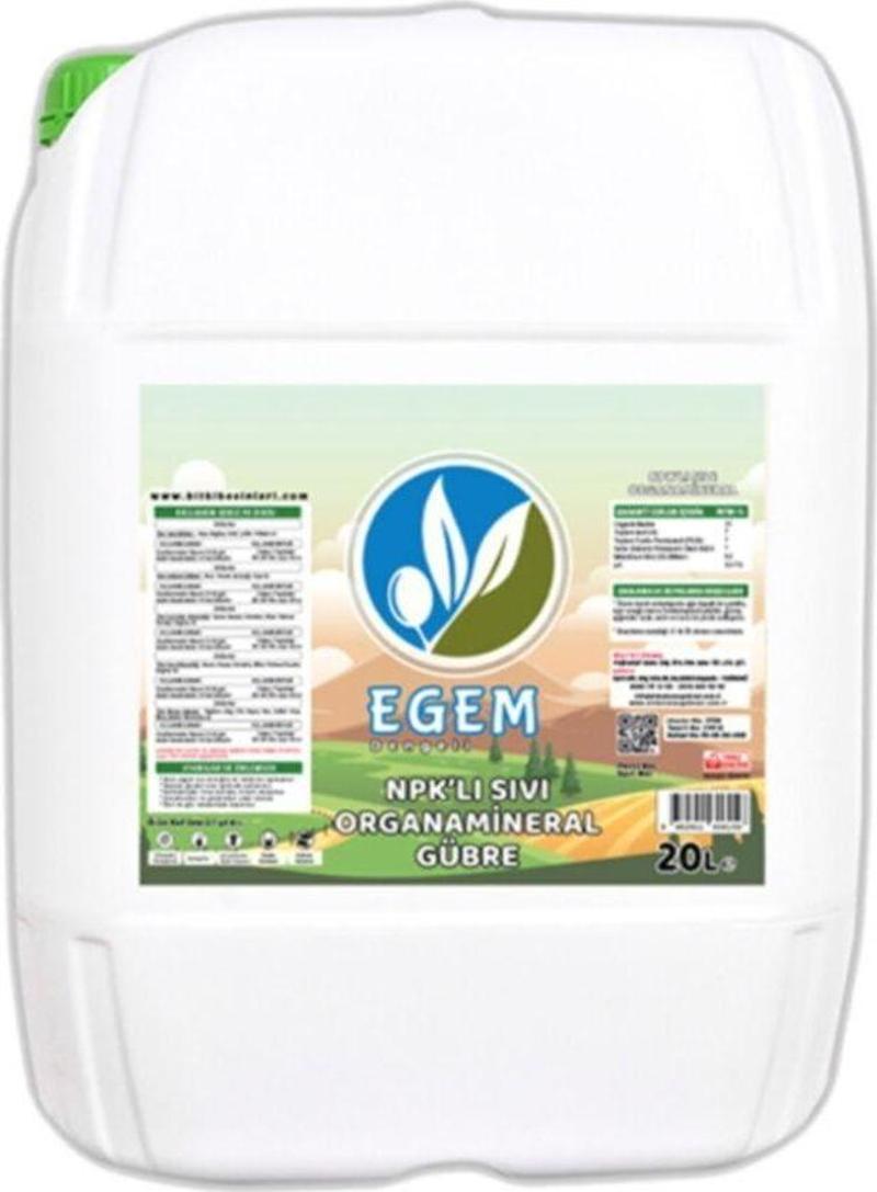 Egem 20 Litre 7-7-7 Npk Organamineral Sıvı Gübre