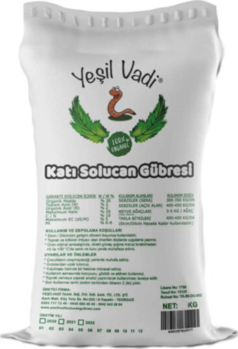 Organik Katı Solucan Gübresi 20 Kg