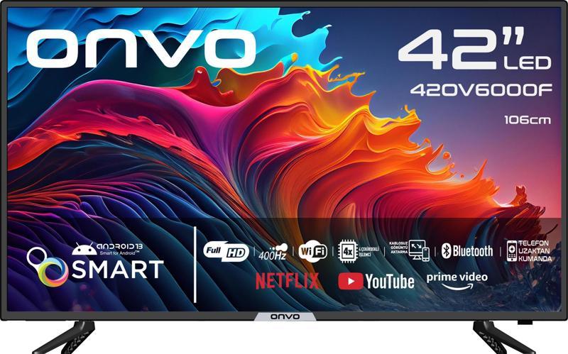 42OV6000F Full HD 42" 106 Ekran Uydu Alıcılı Android Smart LED TV