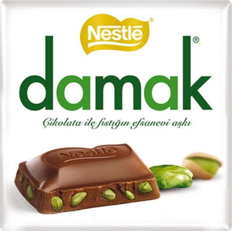 Damak Kare Çikolata 60 gr 6'lı Paket