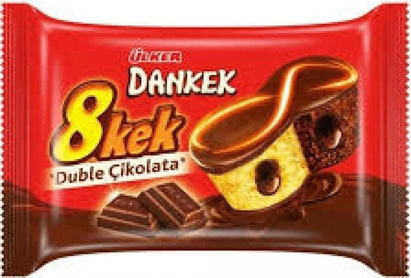 Dankek Double Çikolata 8 Kek 55 gr