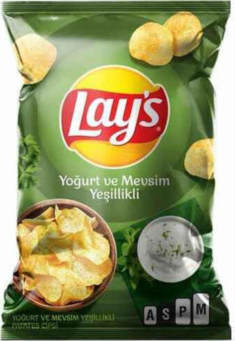 lays cips Yoğurt Ve Mevsim Yeşillik Aromalı Cips 150  gr