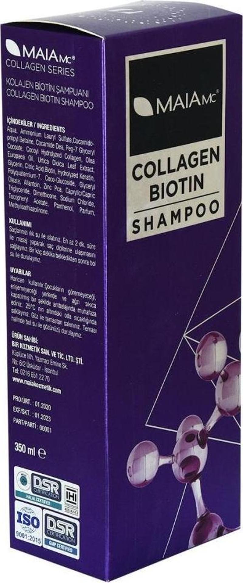 MaiaMc Collagen Biotin Şampuanı 350ML Kolajen Biotin Keratin