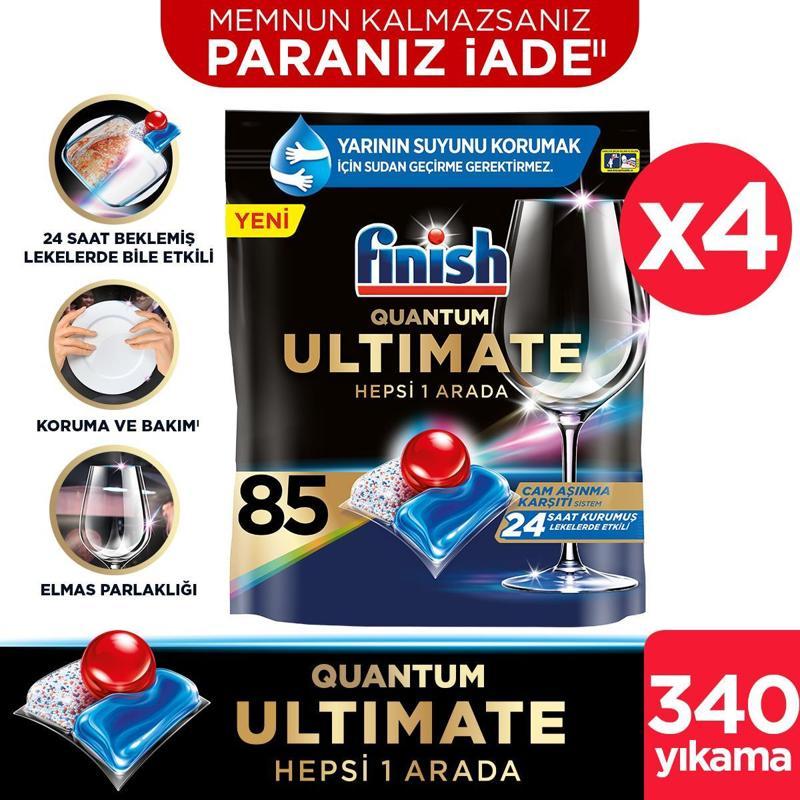 Ultimate 340 Kapsül Bulaşık Makinesi Deterjanı Tableti (4 x 85 Kapsül)