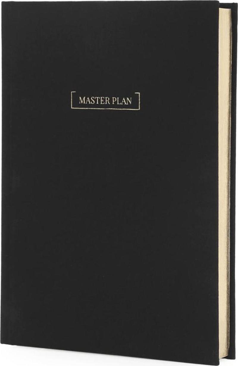 Master Plan Simsiyah Tarihsiz Haftalık Planlayıcı 15 x 21 cm