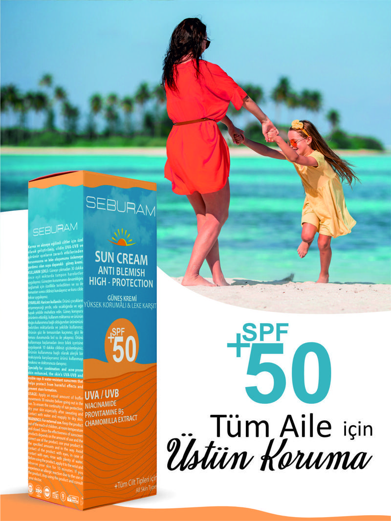 Yüksek Korumalı Leke Karşıtı Güneş Kremi Spf 50+ 50ML