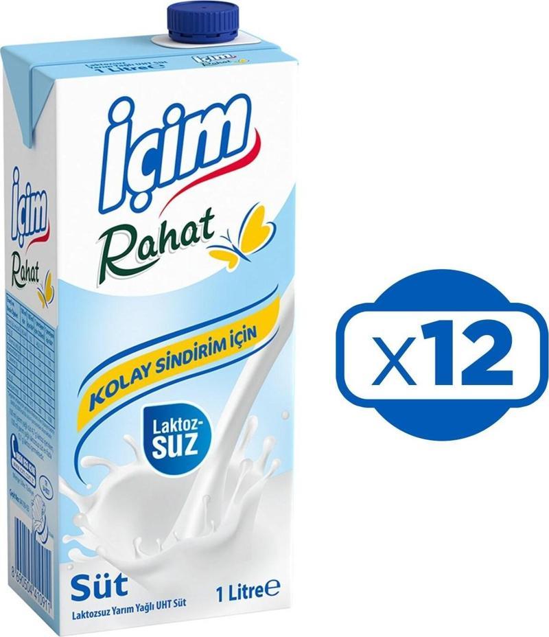 Laktozsuz Süt 1 Lt. x 12 Adet