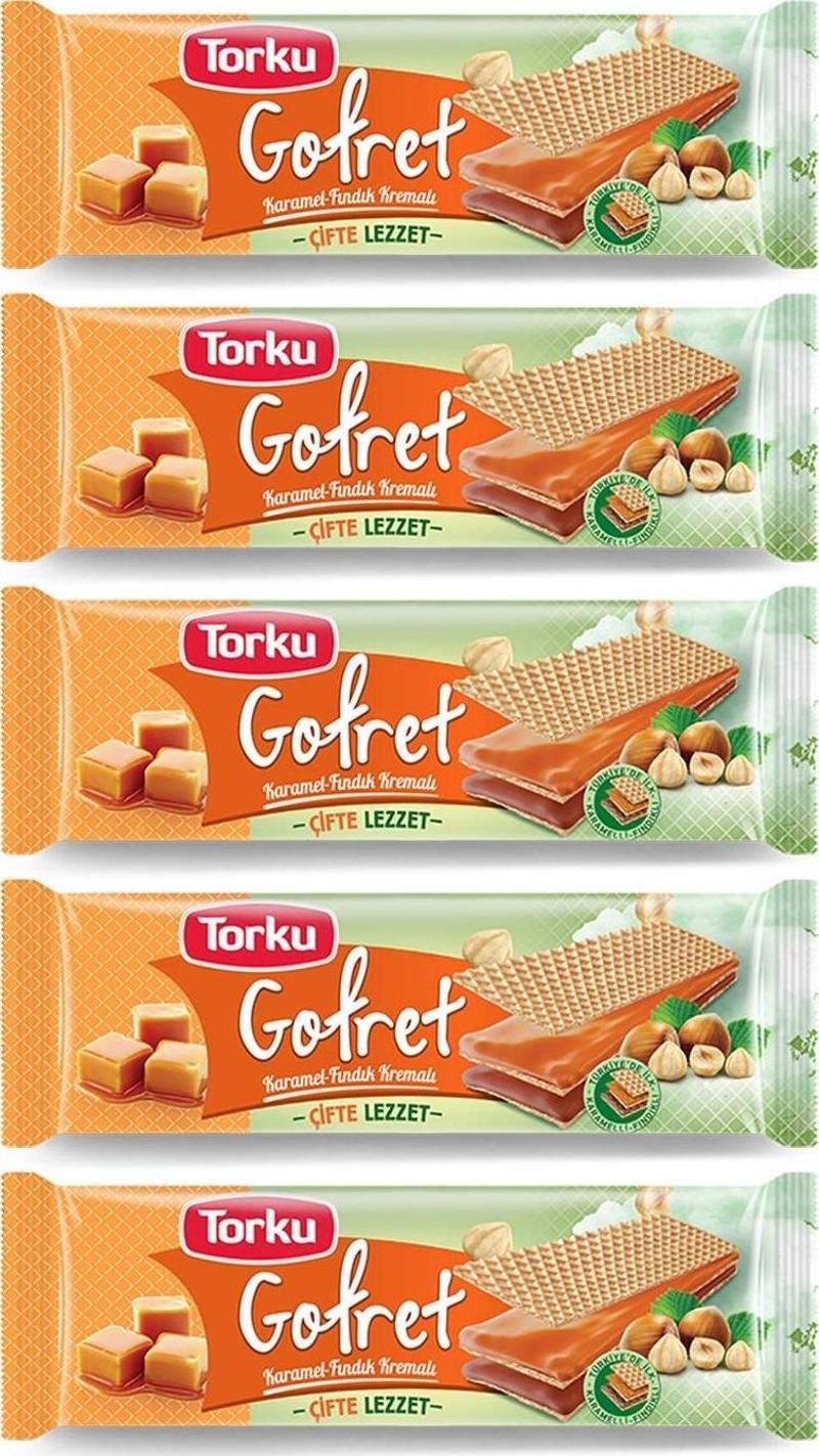 Gofret Fındık-Karamel 142 gr 5 li