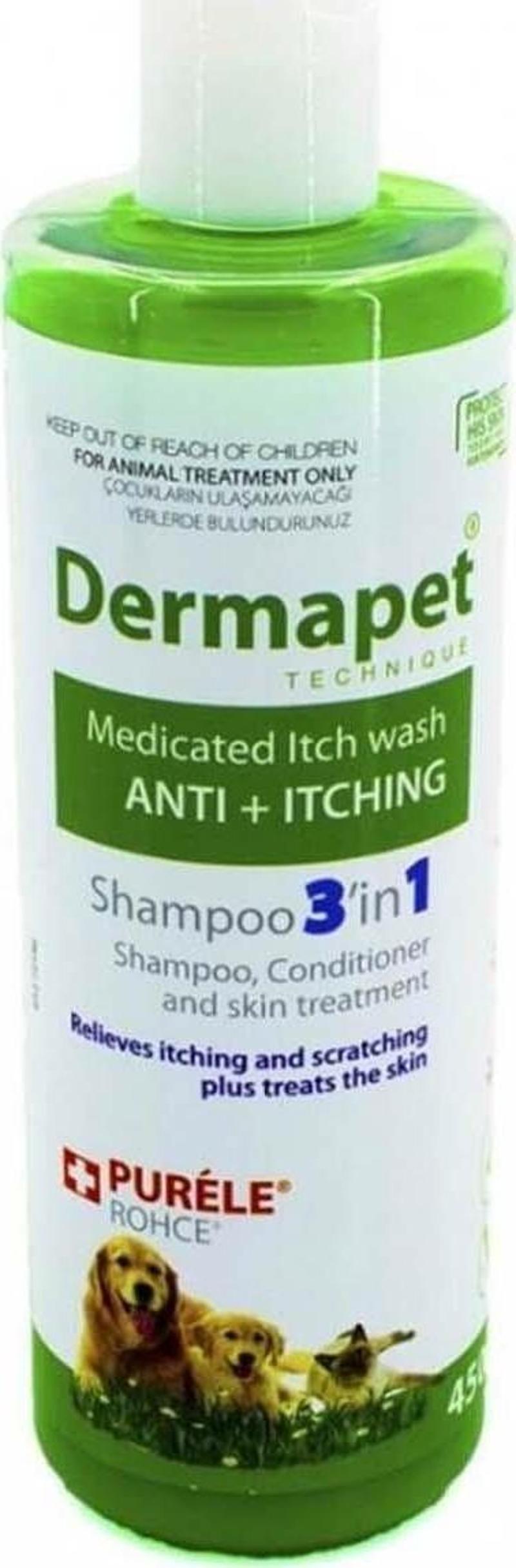 Dermatolojik Etkili 3in1 Pet Şampuanı 450 Ml