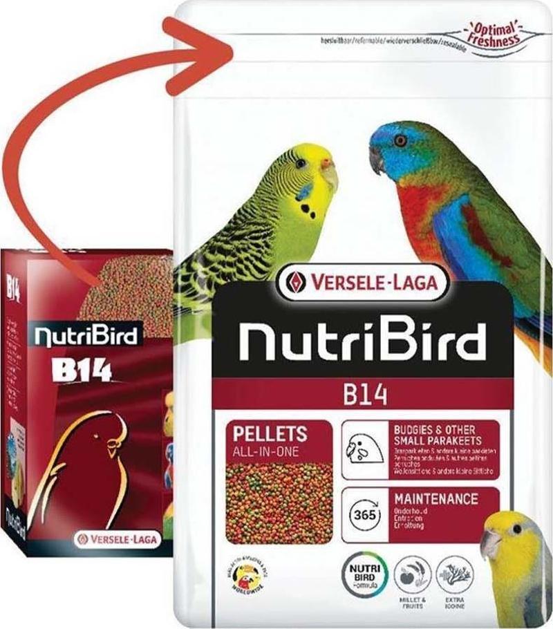 Nutribird B14 Muhabbet Pelet Yem 3 Kg