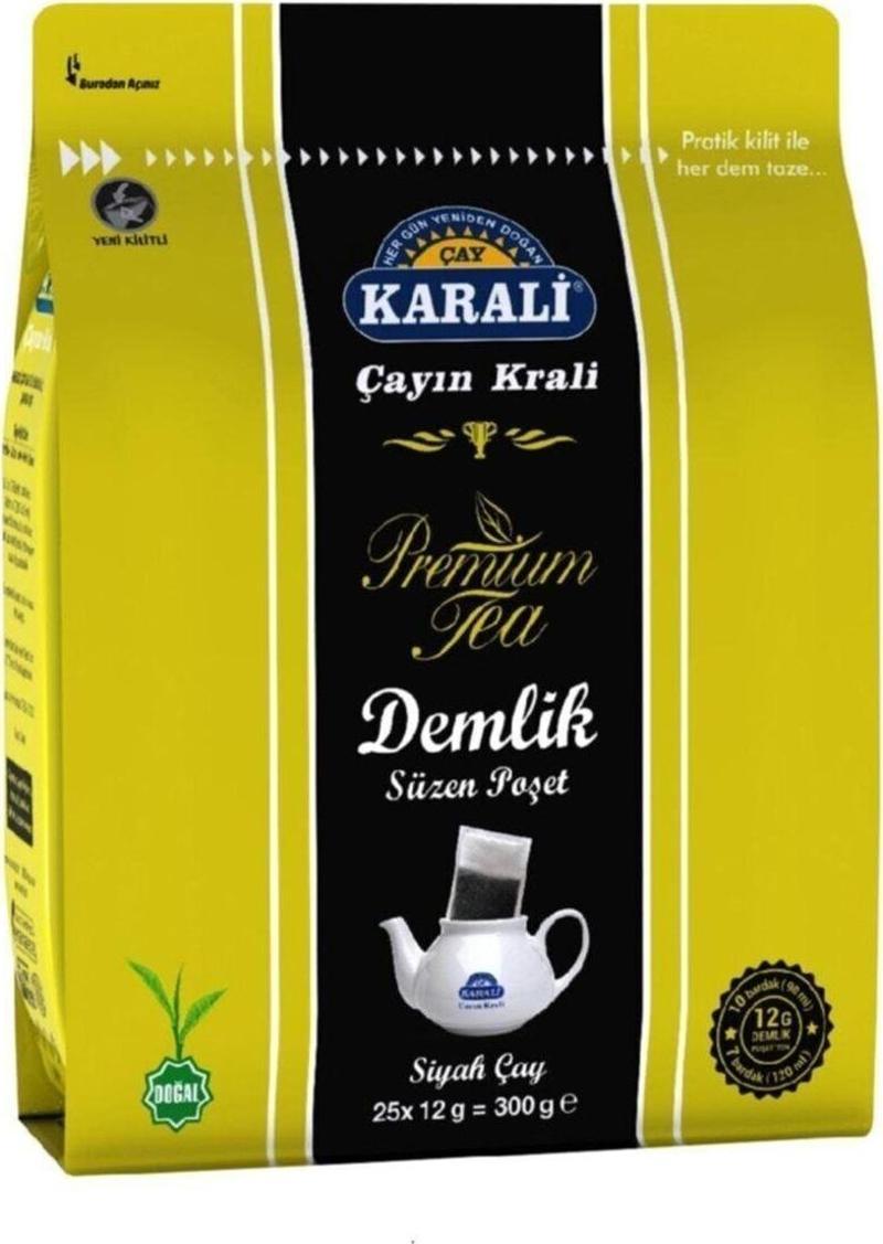 Karali Premıum Demlik Poşet Siyah Çay 25'li 300gr