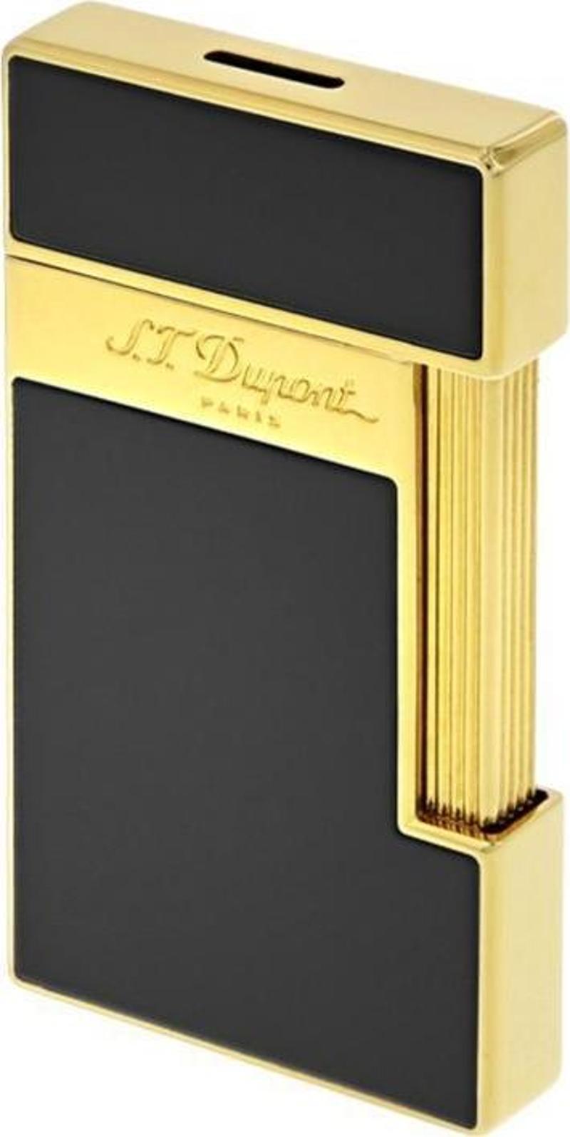 Slimmy Golden Shiny Black Lacquer Puro Çakmağı 28002