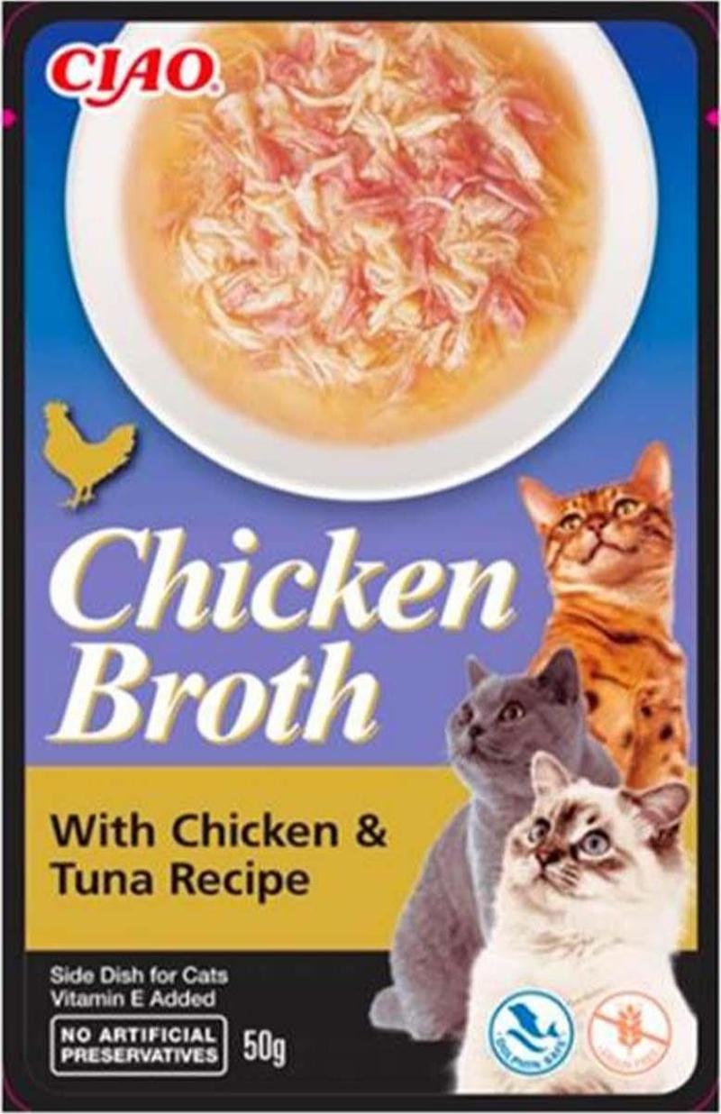 Tavuk Sulu ve Ton Balıklı Kedi Çorbası 50 Gr