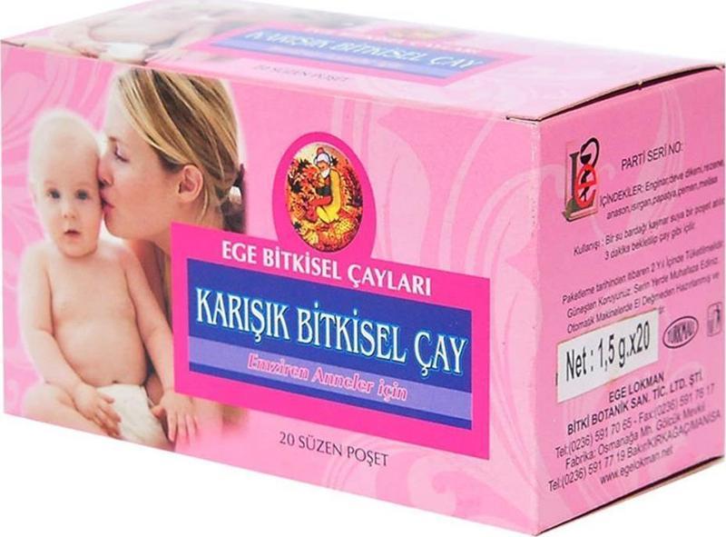 Anne Çayı 20 Süzen Poşet Emziren Anne Bitkisel Çay