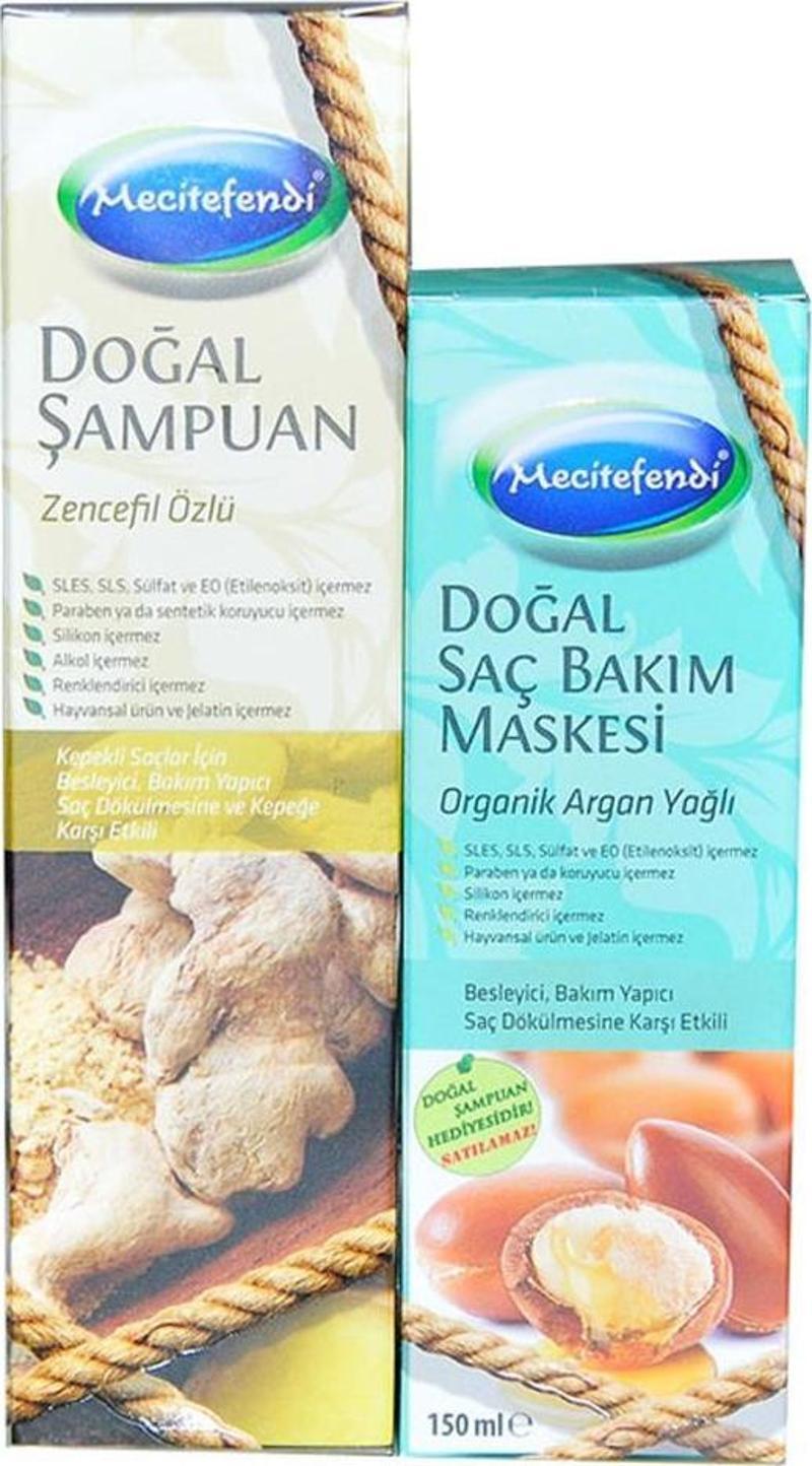 Dökülme Kepek Karşıtı Bitkisel Saç Bakım Seti 250+150ML