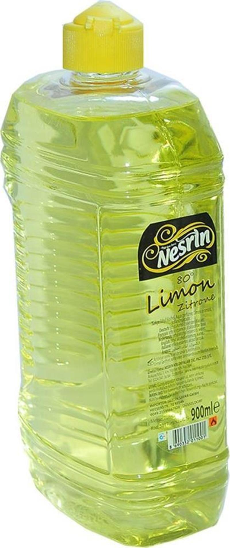 Limon Kolonyası 900ML 80 Derece Pet Şişe