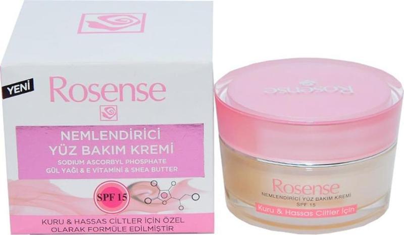 Nemlendirici Yüz Bakım Kremi Gül Yağı E Shea Butter 50ML