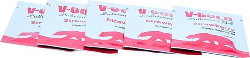 Çilekli Kayganlaştırıcı Jel Strawberry 5 ML X 5Li