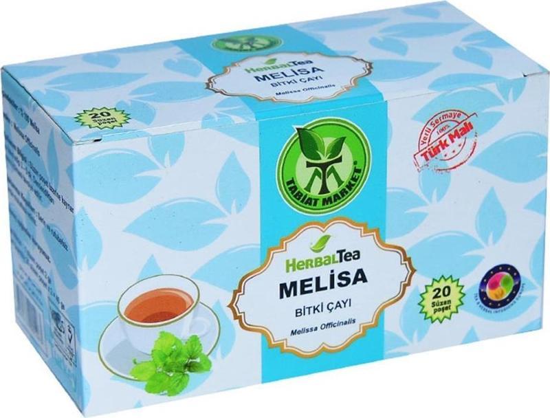 Herbal Tea Melisa Bitki Çayı Melissa Officinalis 20 Poşet Çay