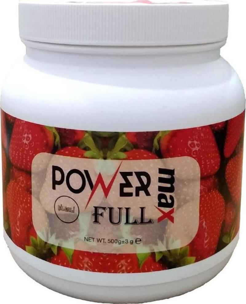 PowerMax Full Çilekli Harnuplu Keçiboynuzlu Doğal Toz İçecek 500GR