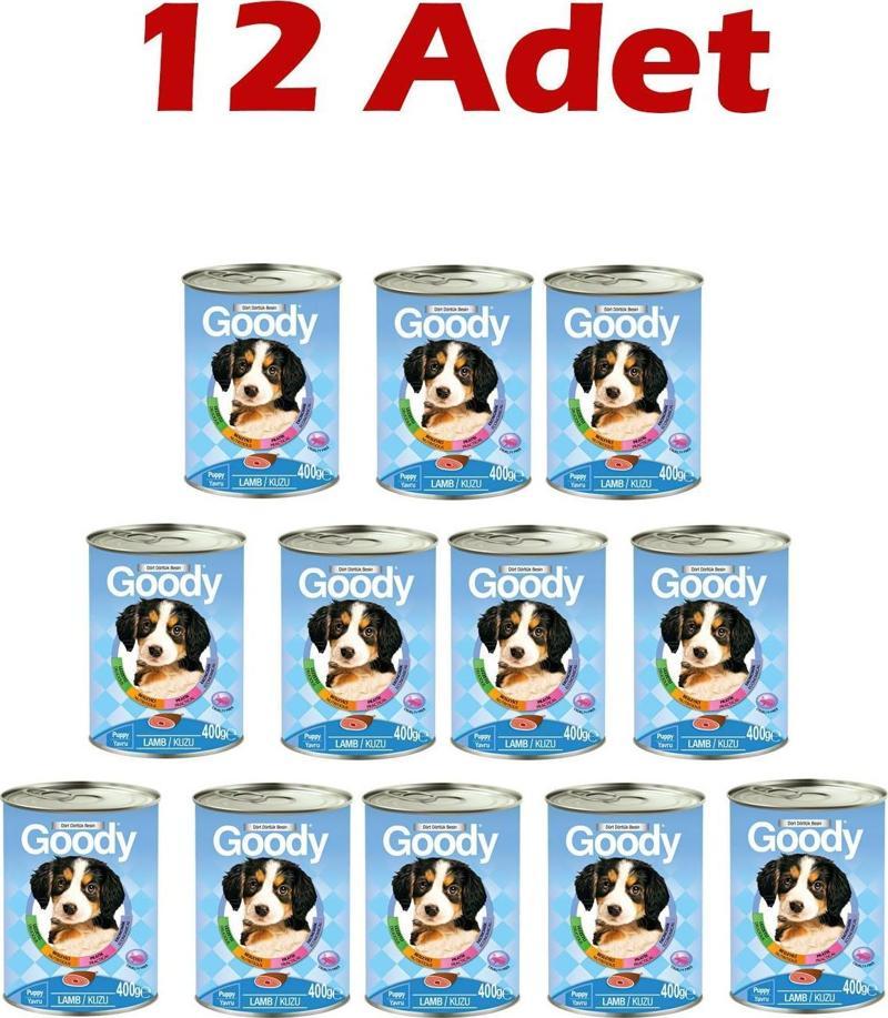 Kuzu Etli Yavru Köpek Konservesi 400 Gr 12 Adet