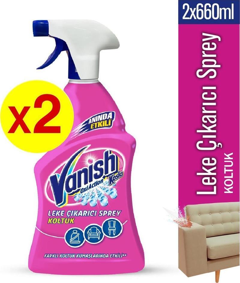 Leke Çıkarıcı Koltuk Döşeme Spreyi 660ml x 2 li
