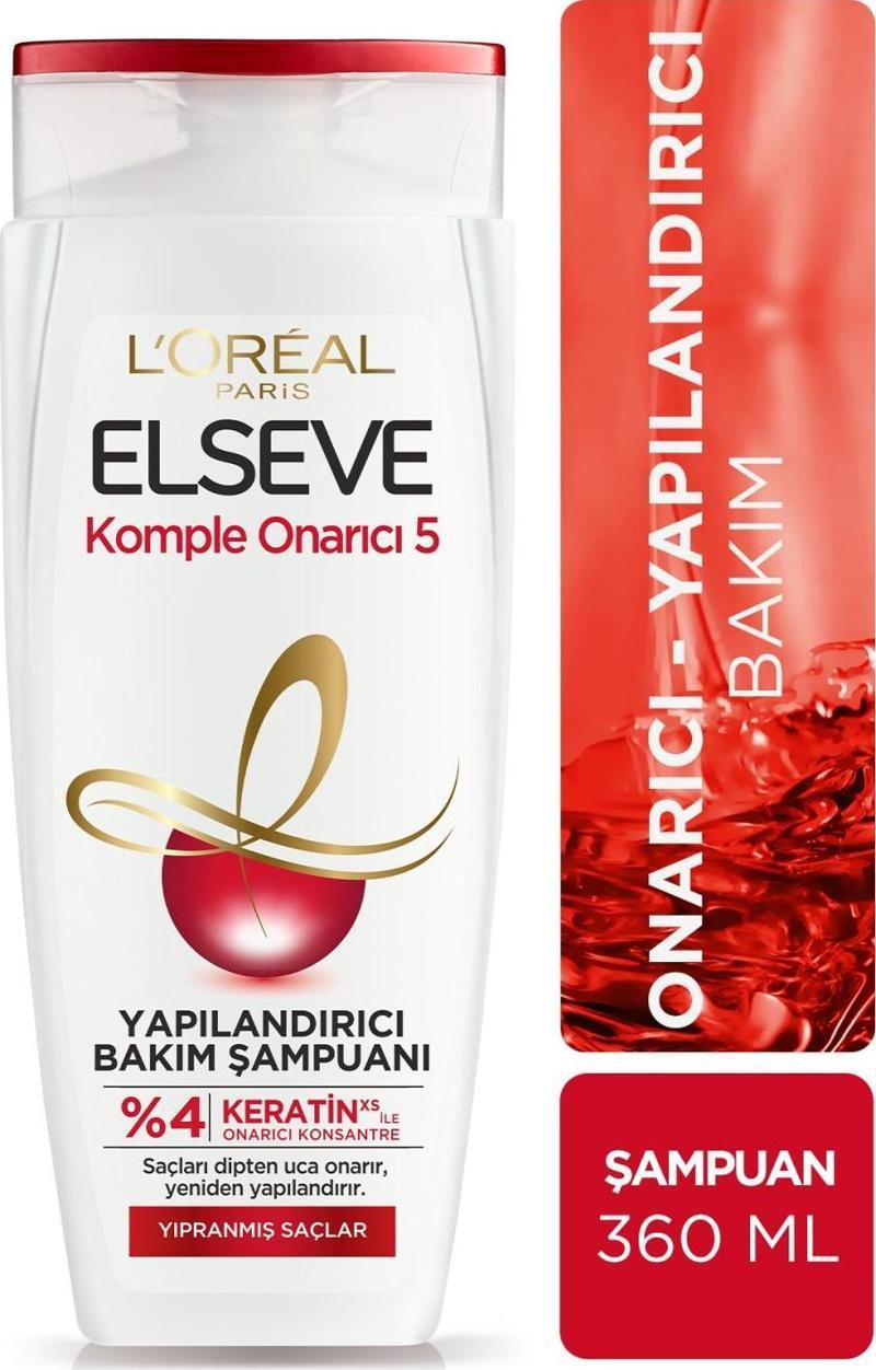 L'Oréal Paris Elseve Komple Onarıcı 5 Yapılandırıcı Bakım Şampuanı 360 ml