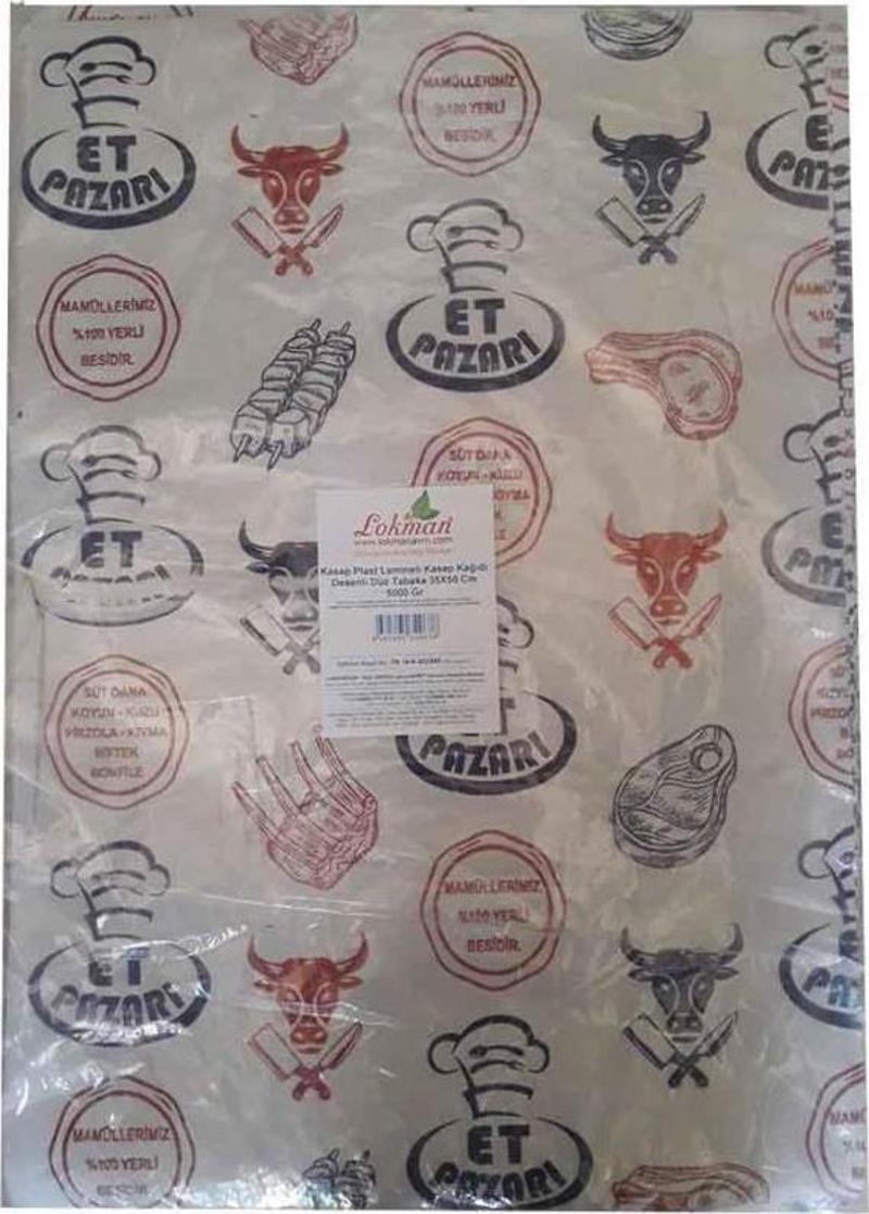 Lamineli Kasap Kağıdı Kasap Et Sarma Kağıdı 35X50cm 5kg Tabaka